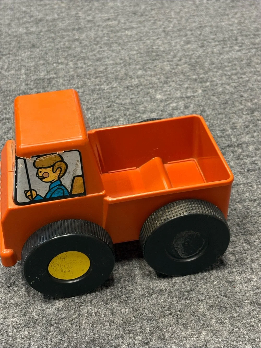1970’s Tupperware Toys Pick-Em-Up Truck Orange Good Shape